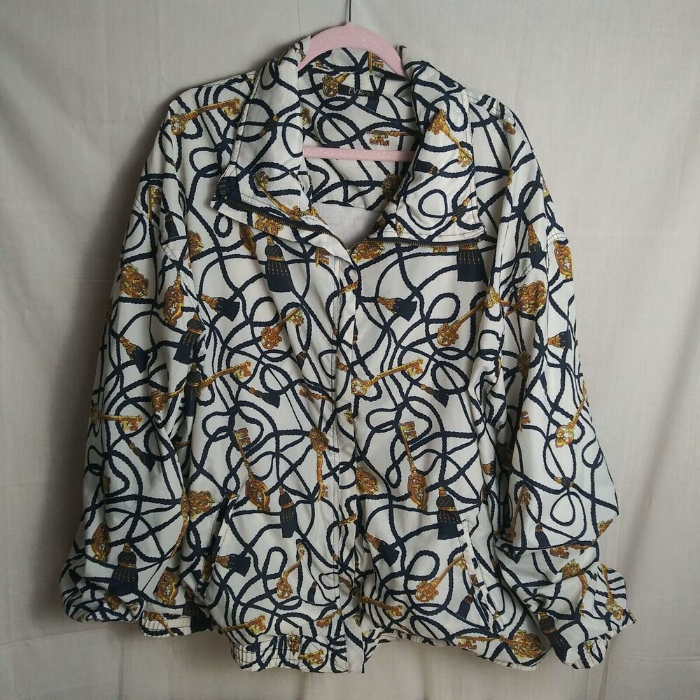 EVR Jacket Women's 3X - Keys - Tassels - Plus - Vintage Baroque Bomber Royalty